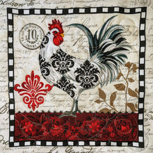 Red Mitten - Art Deco Red and Black Chicken Potholders