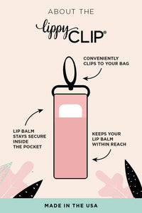 Pink Butterflies LippyClip® Lip Balm Holder for Chapstick