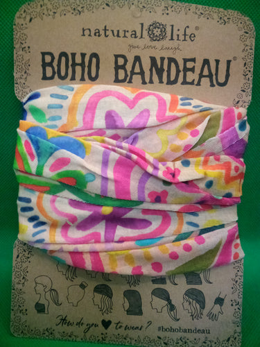 Boho Bandeau BBW000183 Rainbow Doodle