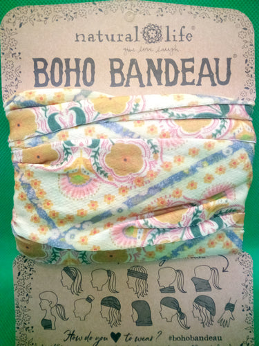 Boho Bandeau BBW000184 Diamond Block Cream