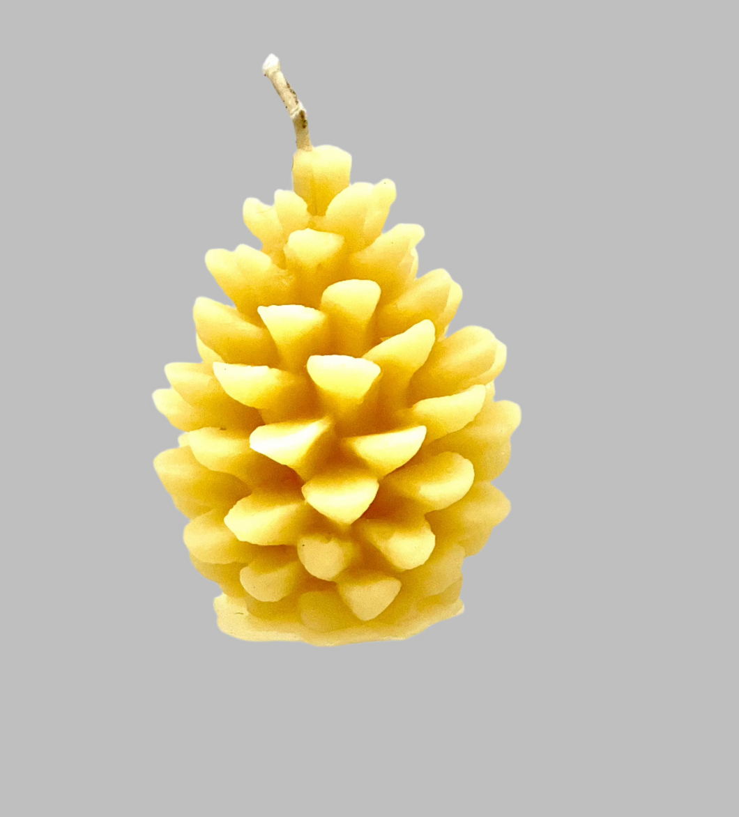 Medium Beeswax Pinecone Candle