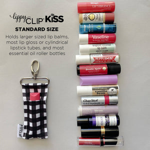 Leopard Sunflower LippyClipKISS for larger lip balms, essent: Standard (most common)